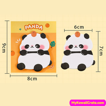 Kawaii Chubby Panda Sticky Notes 4 Packs Set