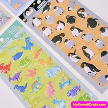Kawaii Cute Animals Puffy Stickers