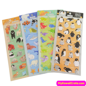Kawaii Cute Animals Puffy Stickers