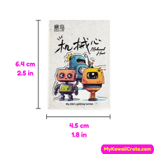 Kawaii Robot Decorative Stickers 30 Pc Set