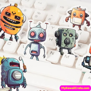 Robot Illustration Stickers