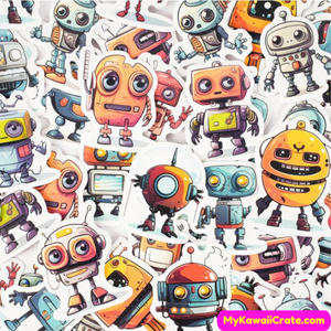 Kawaii Robot Stickers