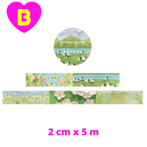 Beautiful Oil Painting Style Scenery Washi Tapes