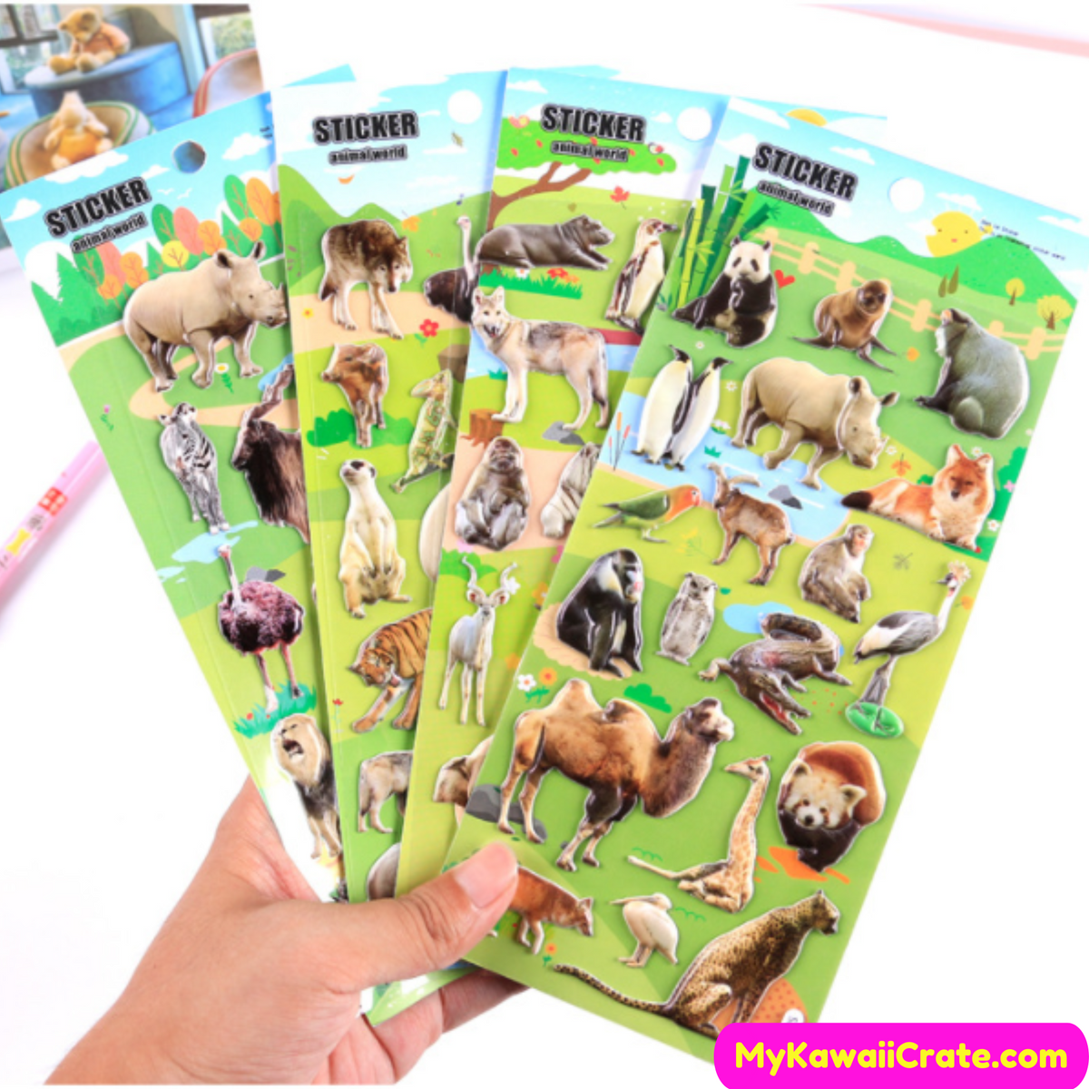 Blank Sticker Book (Japanese Sticker Book with Stickers - Zoo)