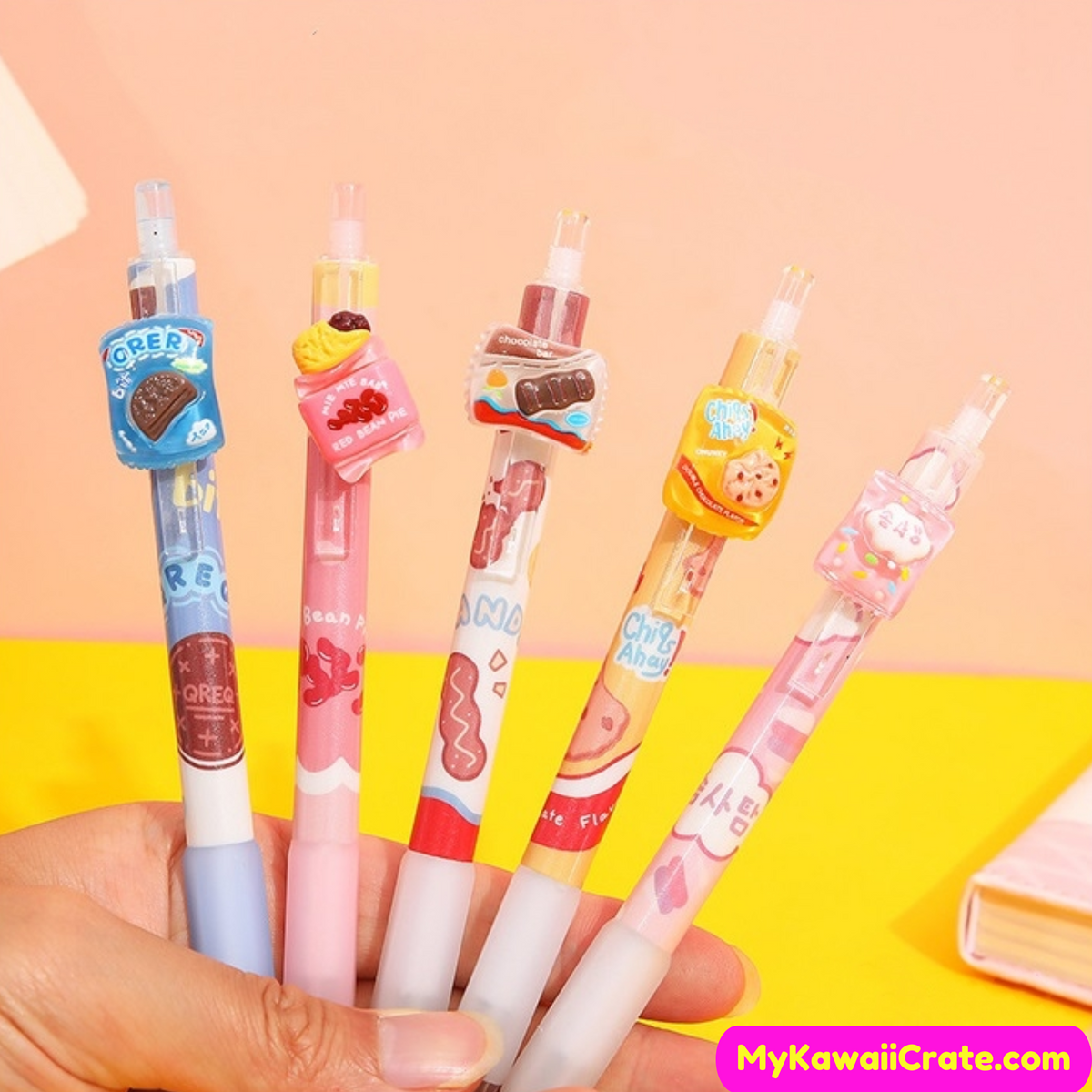 Kawaii Sweet Desserts Retractable Gel Pens Set, Cute Pens – MyKawaiiCrate