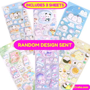 3D puffy stickers