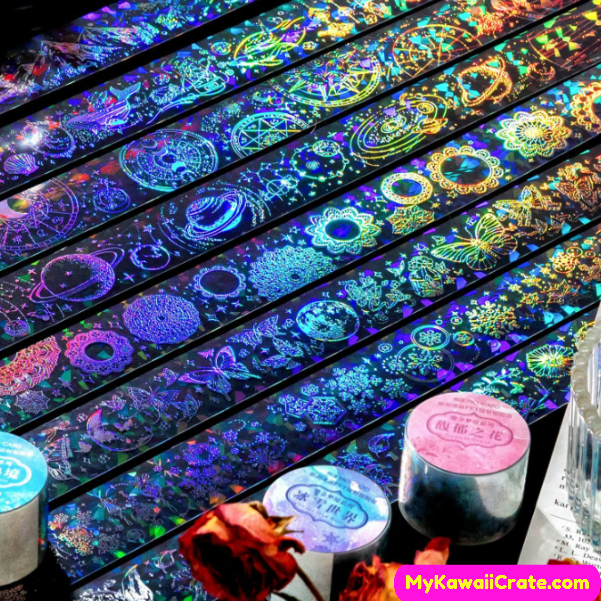 Awaken Dreams Shiny Laser Decorative Tapes, Shiny Masking Tape –  MyKawaiiCrate