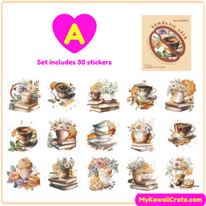 Coffee Everyday Decorative Stickers 30 Pc Set