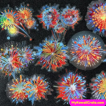 Colorful Fireworks Stickers