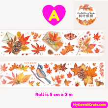 Colorful Foliage Special Ink Decorative Washi Tape