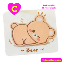 Bear sticky notes