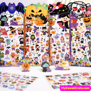 Spooky halloween stickers