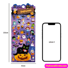 Kawaii Fun Halloween Party 3D Puffy Stickers 4 Sheets Set