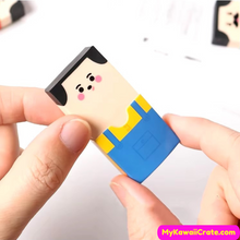 Kawaii Funny Bald Man Pencil Eraser