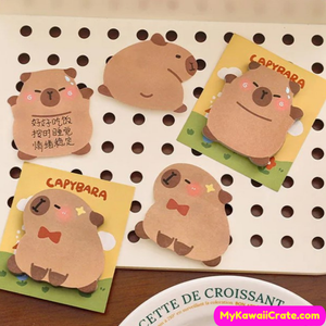 Kawaii Lovely Capy Sticky Notes 4 Packs Set