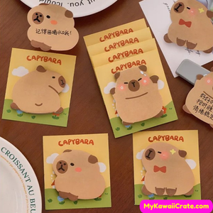 Kawaii Lovely Capy Sticky Notes 4 Packs Set