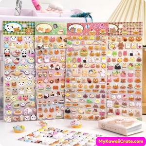 Animals Puffy Stickers