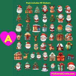 Kawaii Santa Claus Christmas Decorative Stickers Pack – MyKawaiiCrate