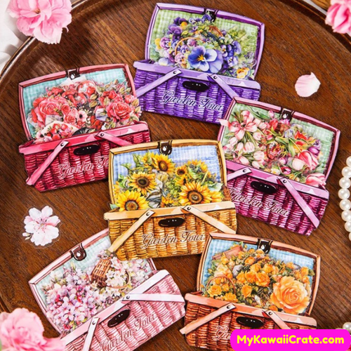 Floral Basket Stickers