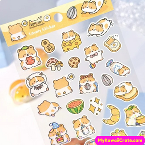 Cartoon Hamster Stickers