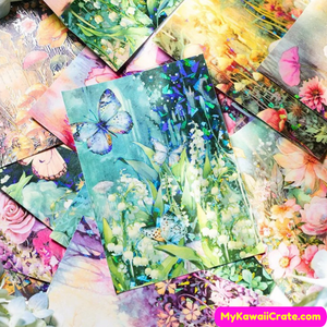 Flower Garden Material Paper Stickers