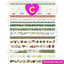 Merry Christmas Valentine Day Starry Sky Decorative Washi Tapes 20 Rolls Set