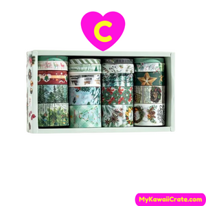 Merry Christmas Valentine Day Starry Sky Decorative Washi Tapes 20 Rolls Set