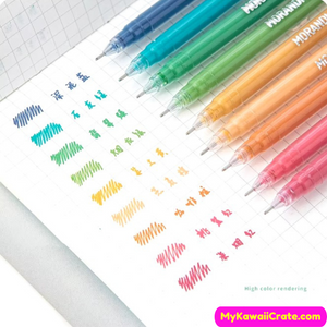 Bright colors gel pens