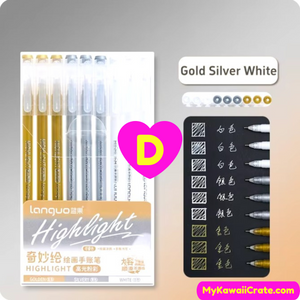 Gold Silver Pens