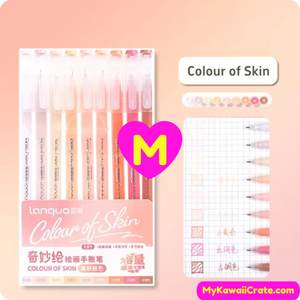 pale color gel pens