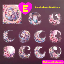 Tales of the Moon Oversized Waterproof Decorative Stickers 20 Pc Pack