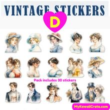 Tales of the Old Days Vintage Style Stickers 30 Pc Pack