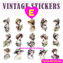 Tales of the Old Days Vintage Style Stickers 30 Pc Pack