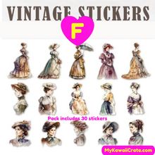 Tales of the Old Days Vintage Style Stickers 30 Pc Pack