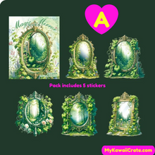 The Secret World of Mirrors Shell Light Decorative Stickers 5 Pc Pack