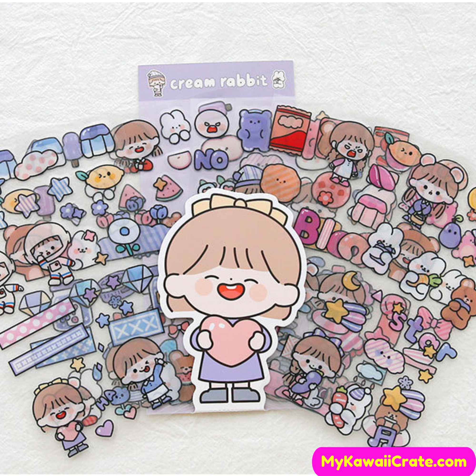 Kawaii Girl and Animal Friends Stickers, Cute Stickers – MyKawaiiCrate
