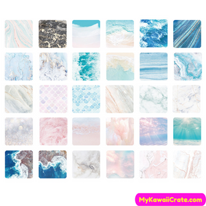 200 Pc Pack Magnificent Ocean Scenery Stickers