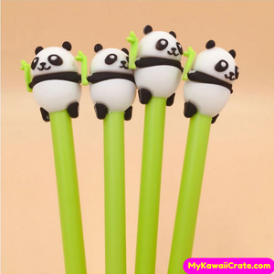2 Pc Panda Loves Bamboo Gel Pens