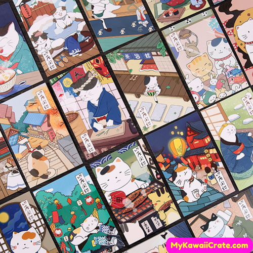 Japan Cats Postcards