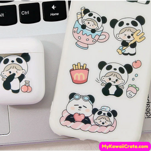 Panda Girl Stickers