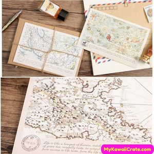 The World Map Love Letters Postcards 30 Pc Pack