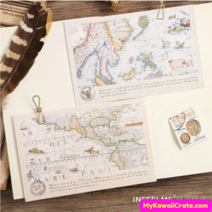 Vintage Style Map Post Cards