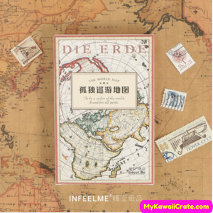 World Map Postcards