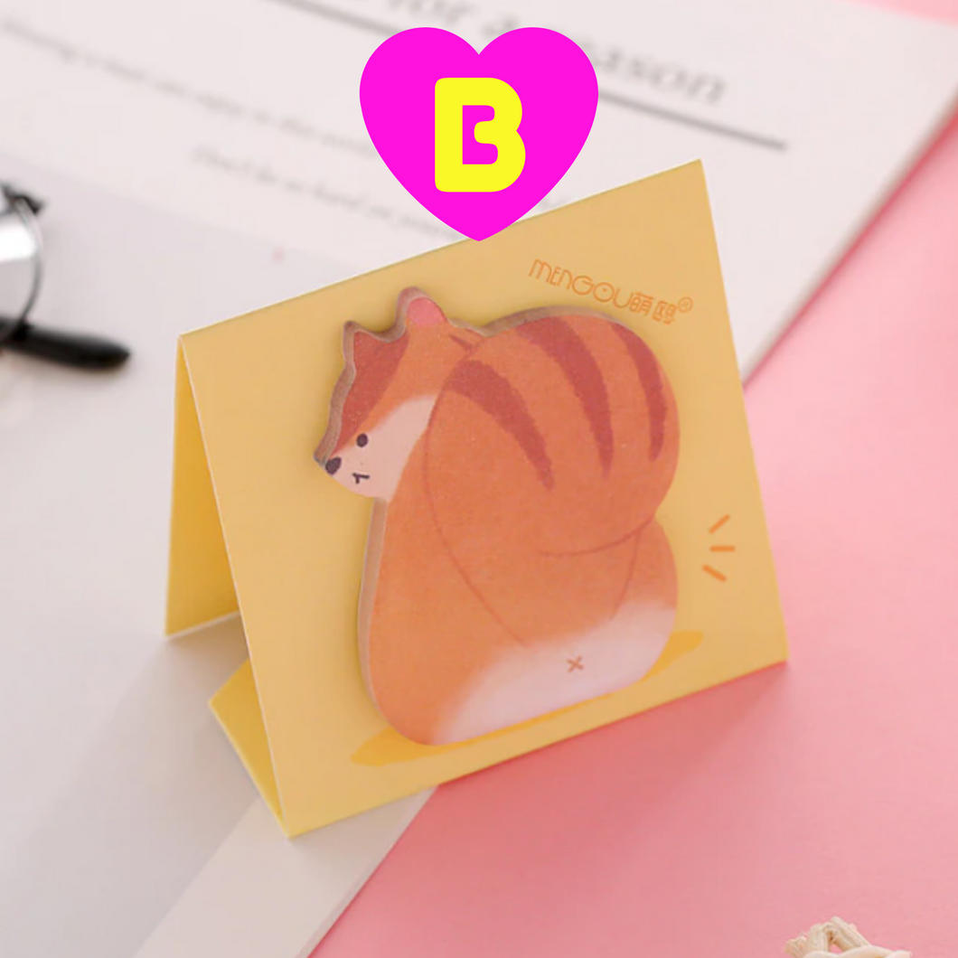 Fox Butt Sticky Notes