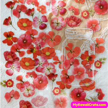 Red Flowers Stickers
