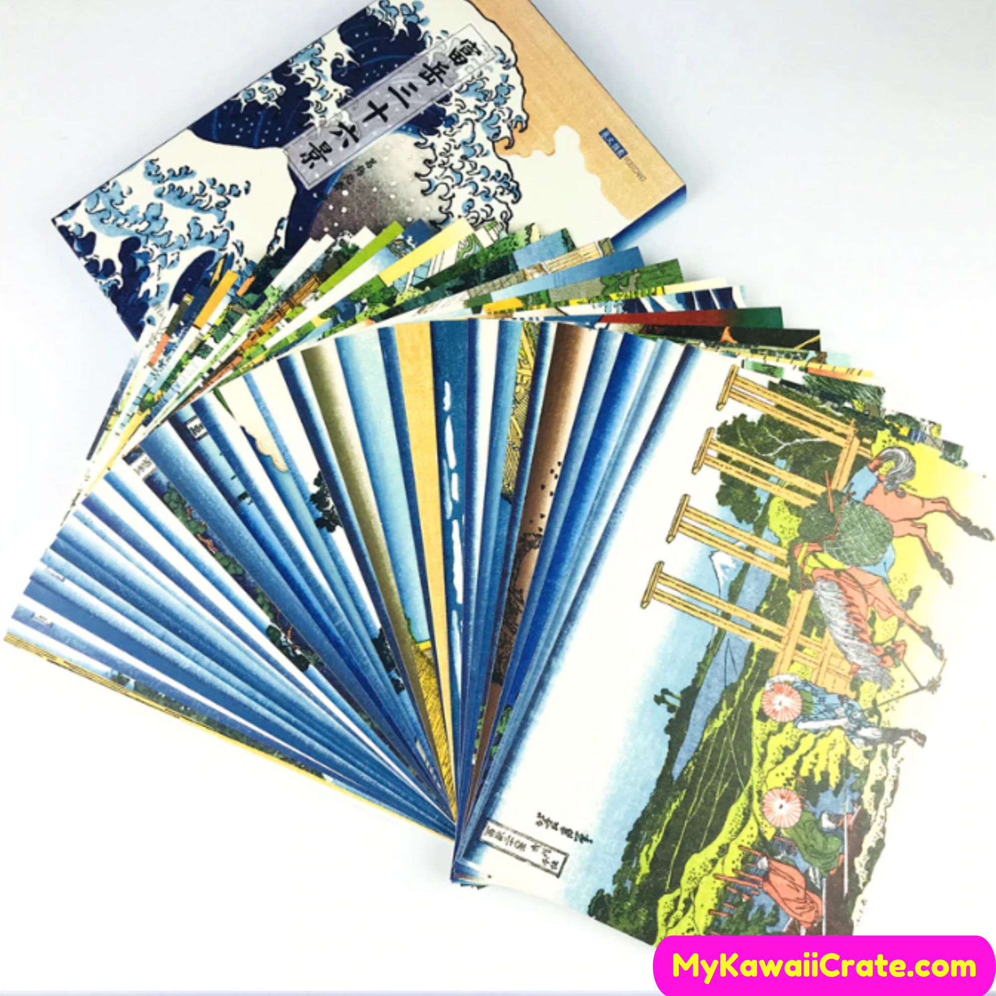 Japanese Art Style Painting Large Postcards, Japan Postcard – MyKawaiiCrate