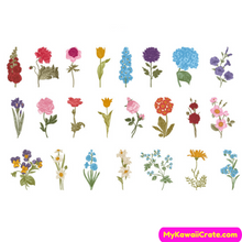 Pretty Floral Garden Stickers 45 Pc Set