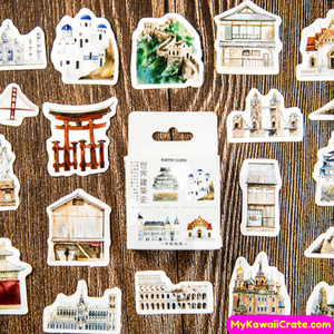 World Monuments Stickers