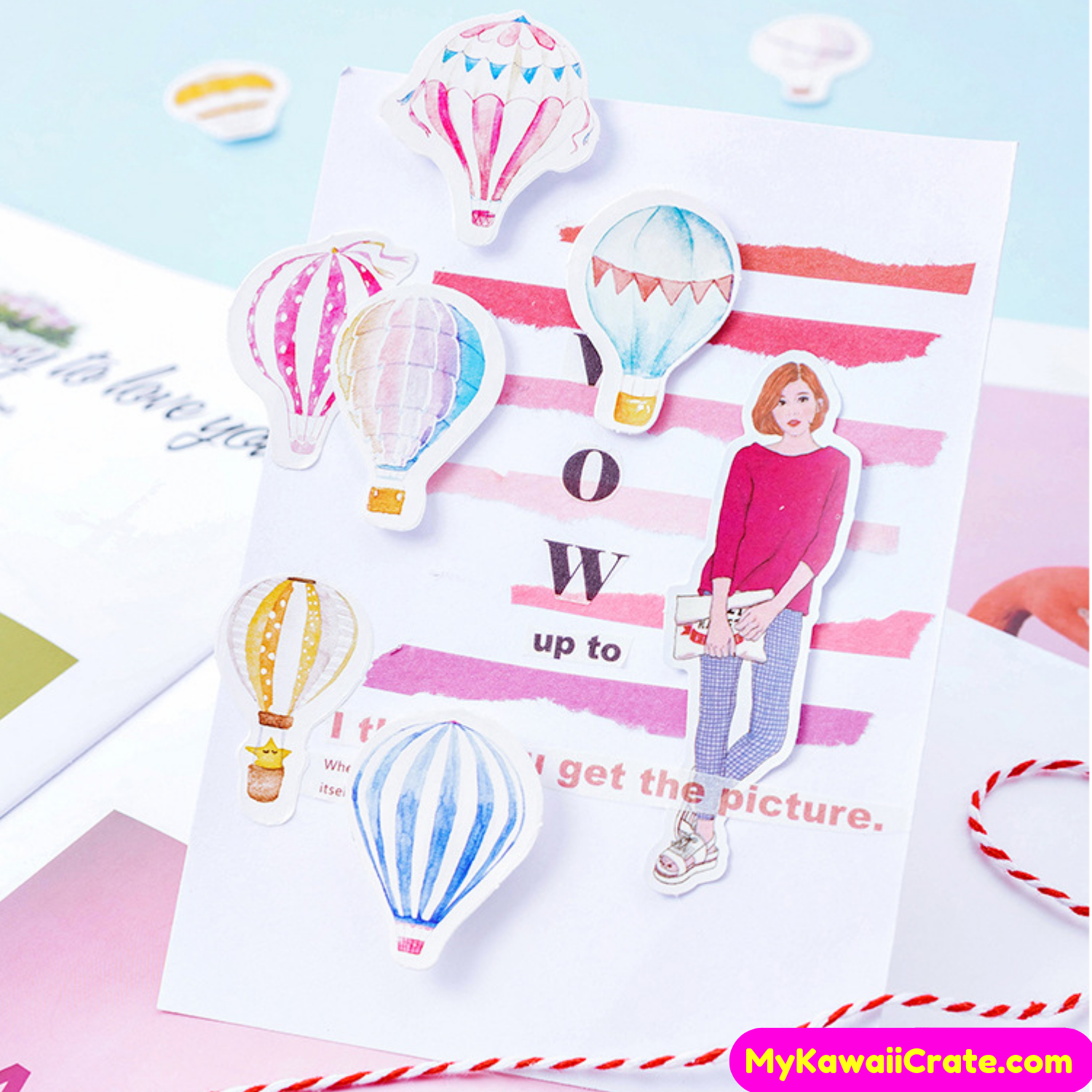 Romantic Hot Air Balloon Ride Stickers – MyKawaiiCrate