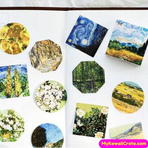 45 Pc Van Gogh Famous Paintings Style Stickers